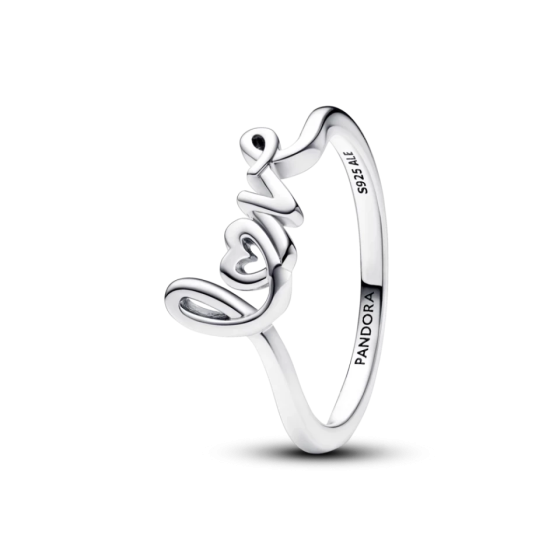 Срібна каблучка Pandora Рукописне кохання 193058C00 MasterSem Київ