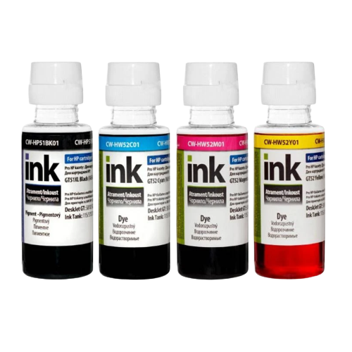 Комплект чорнил 4*100 мл HP Ink Tank BK/С/M/Y ColorWay Житомир - фото 1