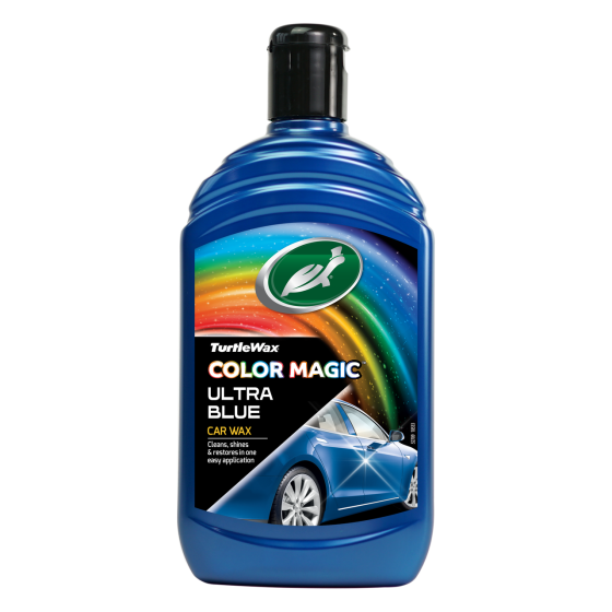 TURTLE WAX 52709 — Синя поліроль для кузова Color Magic Blue 500 мл | Відновлення кольору, блиск та маскування дрібних подряпин Ковель