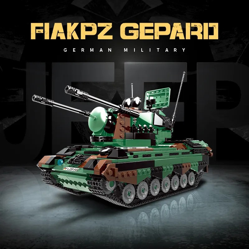 Конструктор детский танк Flakpz Gepard игровой.Военная зенитная установка на 1352 деталей Каменец-Подольский - изображение 4