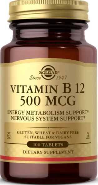Вітамін Б12 SOLGAR Vitamin B12 500mcg 100 таб Київ - фото 1