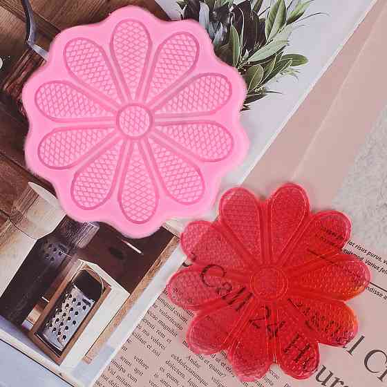 Молд силиконовый Цветок 97 мм розовый Киев