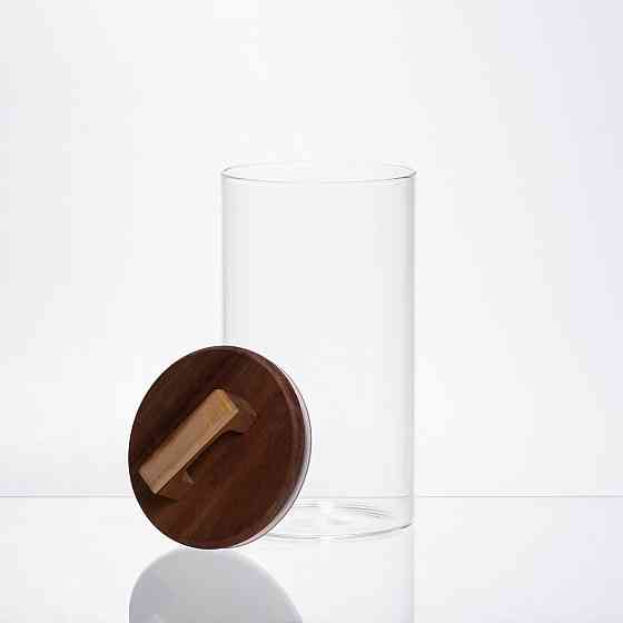 Yiwu банка для сипучих продуктів з бамбуковою кришкою 1.2 л 64486-67 Коломия