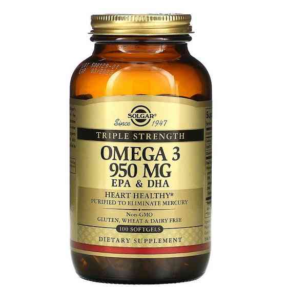 Омега-3 потрійної сили (Omega 3 Triple Strength) 950 мг 100 капсул Київ