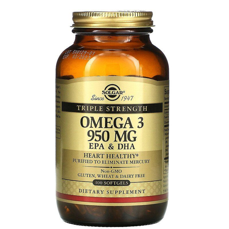 Омега-3 потрійної сили (Omega 3 Triple Strength) 950 мг 100 капсул Київ - фото 1