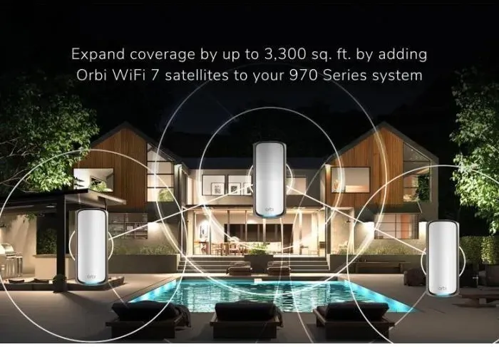 Маршрутизатор  NETGEAR Orbi 970 WiFi 7 Quad-Band Київ - фото 1