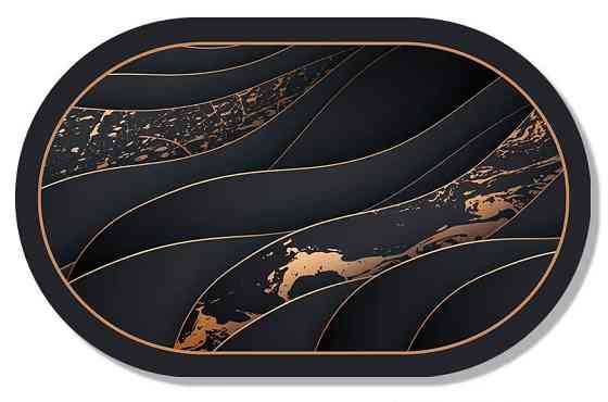 Килимок для душу та ванної кімнати м'який діатомітовий швидковисихаючий антиковзкий для кухні, передпокою 50х80 см BF-012 Кам'янець-Подільський