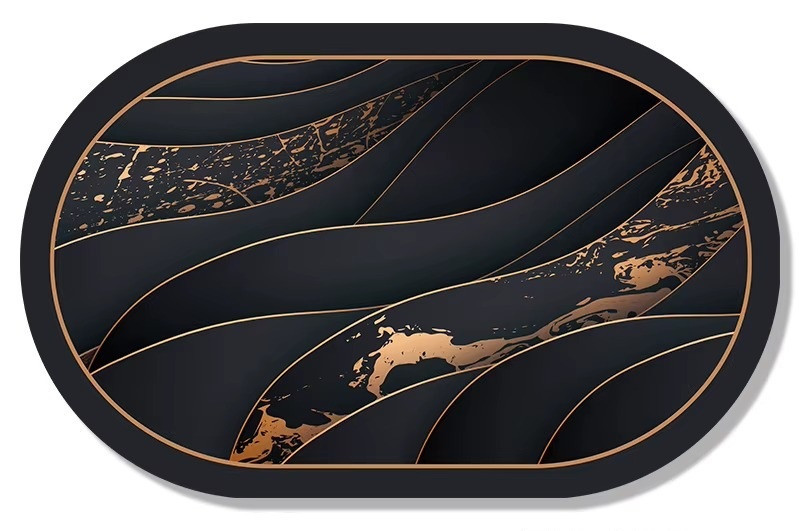 Коврик для душа и ванной комнаты мягкий диатомитовый быстросохнущий антискользящий для кухни, прихожей 50х80 см BF-012 Каменец-Подольский - изображение 6