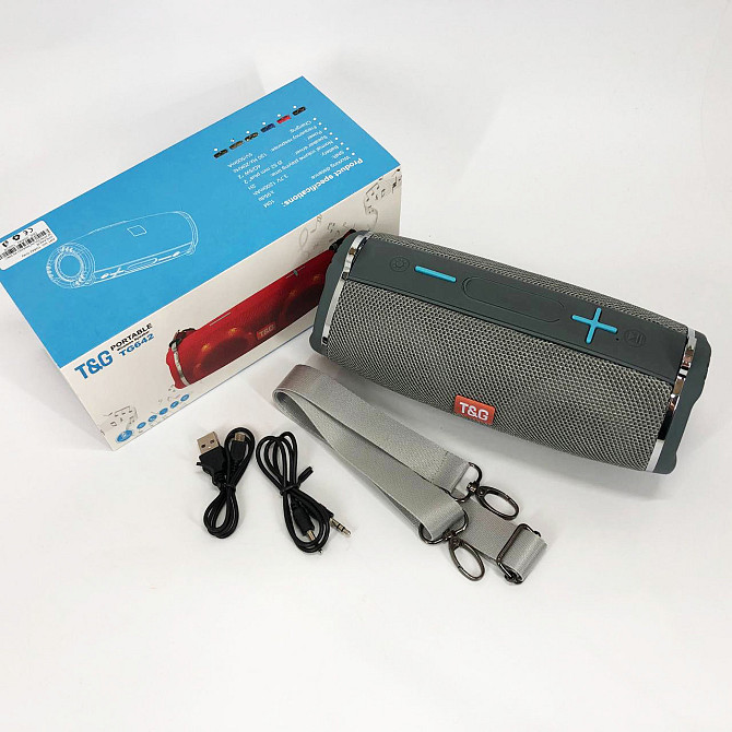 Bluetooth колонка с освещением TG642, Bluetooth колонка с хорошей батареей Блютуз-колонка usb-портом PA-38 Львов - изображение 12