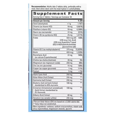 Вітамін Nature&apos;s Way Контроль цукру в крові, Blood Sugar Manager, 60 таблеток (EMT-04906) Вінниця - фото 2