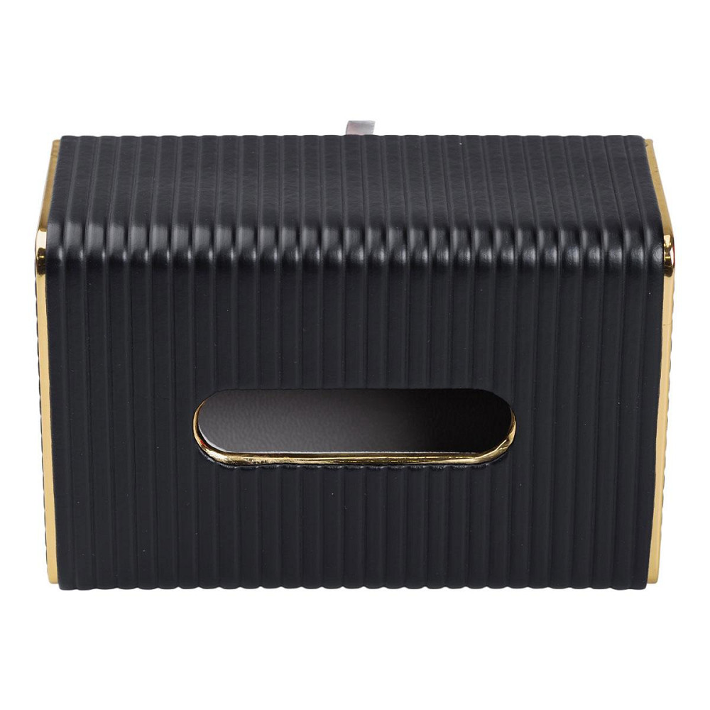 Салфетница из эко кожи 21.5х13х9 см органайзер для кафе и ресторанов Черный HP-3-203B Киев - изображение 2