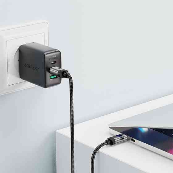 Кабель USB 2.0 Type-C M-M, 1.2 м 60W digital display Black, C15-03 Acefast Вінниця