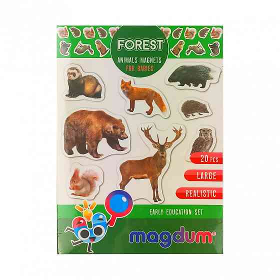 Дитячий набір магнітів Лісові мешканці фото ML4031-29 EN Вінниця
