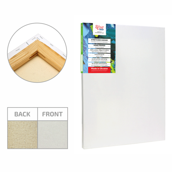Подрамник 55×75см модуль No0 мелкое зерно акрил хлопок ROSA Studio 50×60 Киев