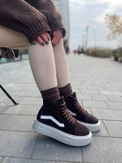 Molly Кросівки жіночі MOLLY 243 коричневі (зима, замша натуральна) (5674) 39 Коломыя - изображение 3