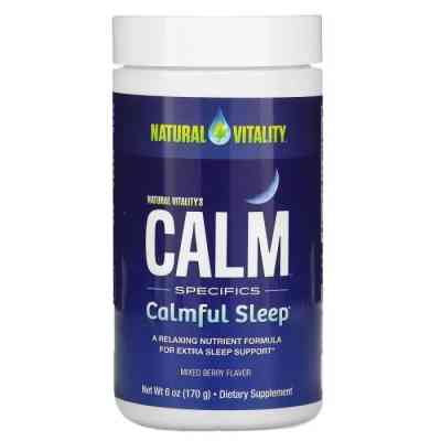 Мінерали Natural Vitality Напій для спокійного сну, смак ягід, Calm Specifics, Calmful Sleep (PTG-00226) Вінниця