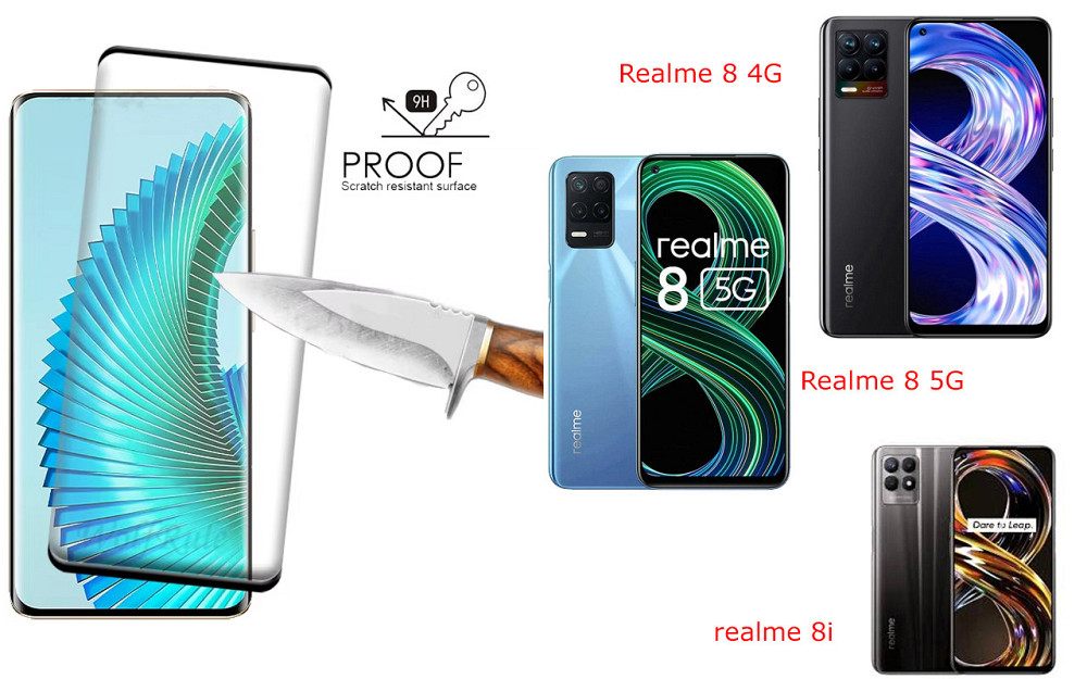 Захисне скло HyperGlass Pro для Realme 8 4G, Realme 8 5G, realme 8i – максимальна чутливість та захист Київ - фото 1