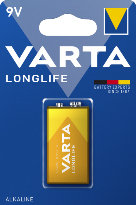 Батарейка крона VARTA LONGLIFE 6LR61 1.5V блістер 1 шт Рівне - фото 1