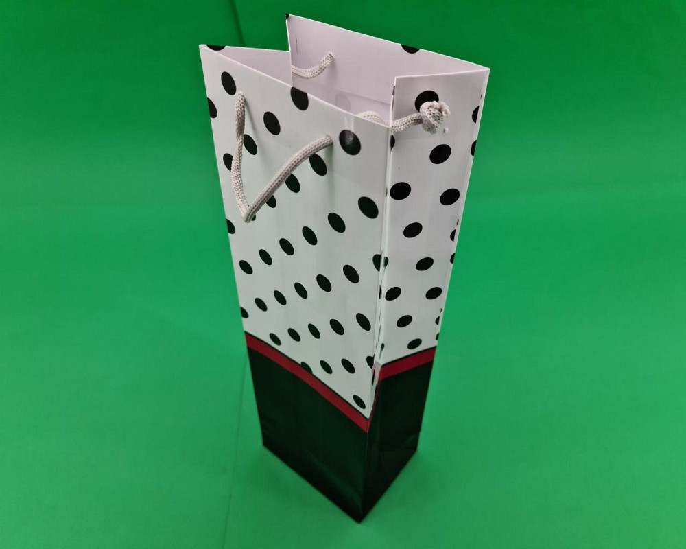 Пакет паперовий подарунковий під пляшку 12/9/36 (артBUT-72) (12 шт.) Харків - фото 1