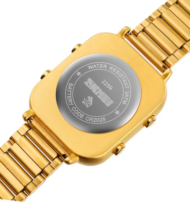 Мужские наручные часы Skmei 2259 (Золотистые с белым) Винница - изображение 6