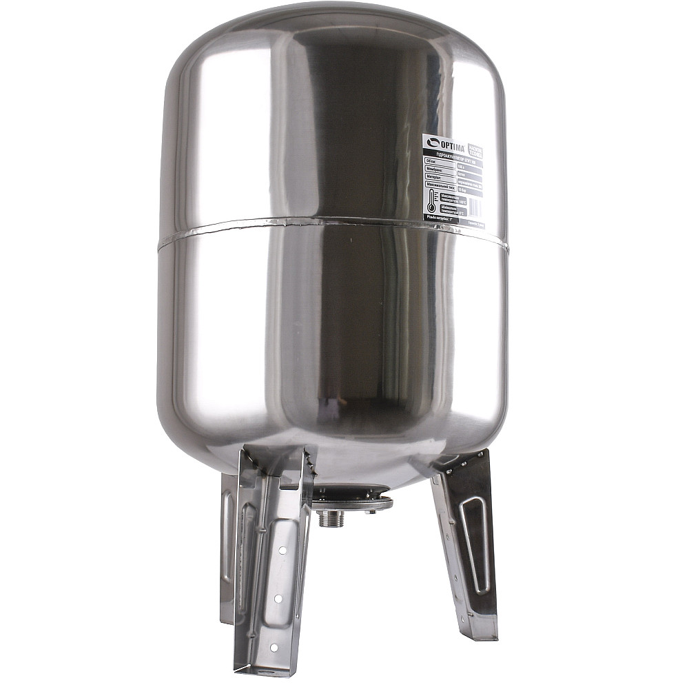 Гідроакумулятор100л OPTIMA 10bar верт. нержавійка Тернополь - изображение 2