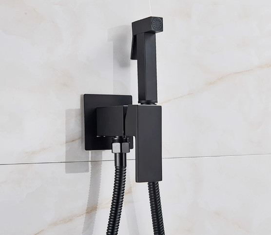 Гигиенический душ Quyanre Смеситель для биде (Черный мат) Винница - изображение 1