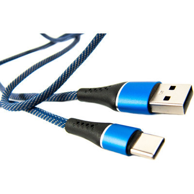 Дата кабель USB 2.0 AM to Type-C 1.0m blue Dengos (NTK-TC-MT-JEANS) Вінниця - фото 3