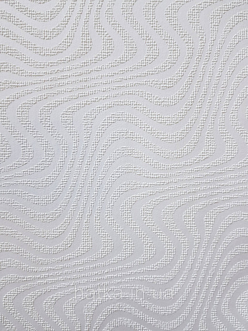 Обои под покраску виниловые на флизелине  Sintra Paint by 1.06x25 м полосы волны зигзаги белые 541128 Киев - изображение 4