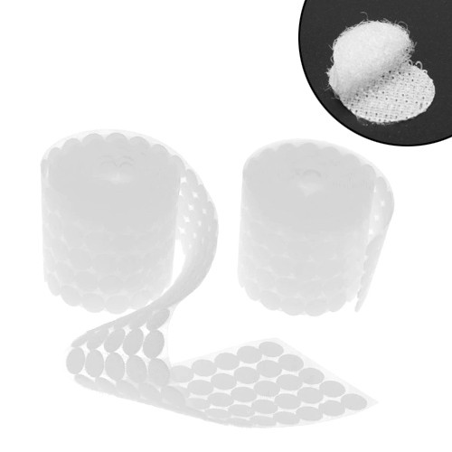 Липучки круги застібки 1000 пар самоклеючі 20мм, білі Вінниця - фото 1