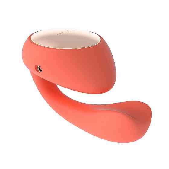 Смарт-вібратор LELO Ida Wave Coral Red, вагінально-кліторальний, технологія WaveMotion, 2 мотори Sex Aura Київ