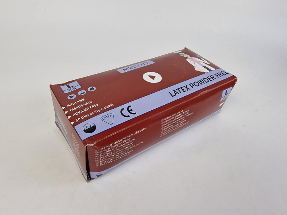 Гумові рукавички "Амбулаторія" MEDLUXE 50 шт. (L) (1 пачка) Харків - фото 2