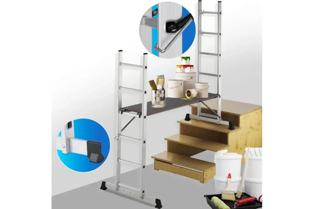 Лестница-трансформер алюминиевая 3в1 DLSL-101-6 Коломия - фото 3