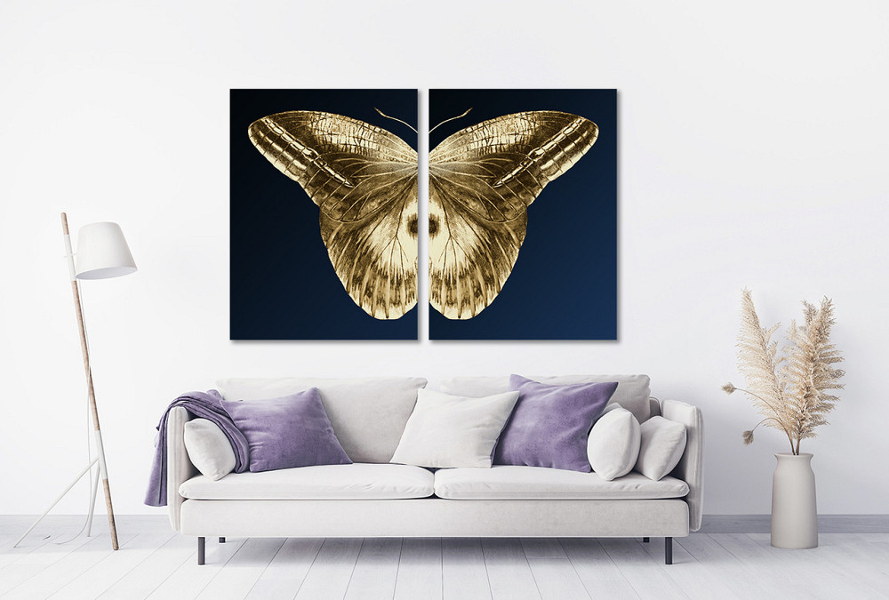 Модульная картина в гостиную / спальню  Золотий метелик  TLV-2_004 Київ - фото 2