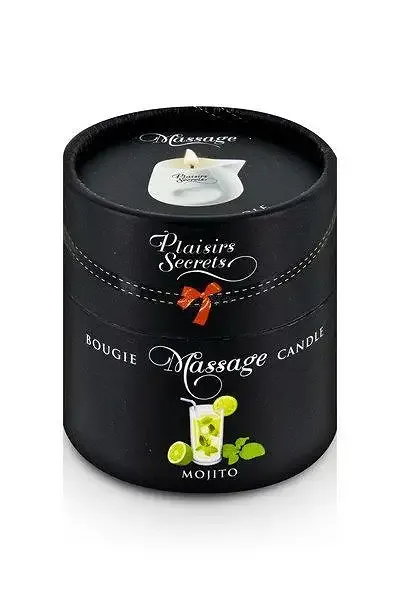 Масажна свічка Plaisirs Secrets Mojito (80 мл) подарункова упаковка, керамічний посуд Львів - фото 3