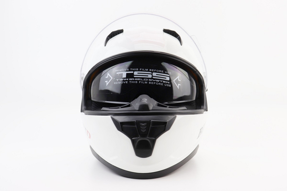 Шолом інтеграл, закритий (сертифікація DOT)+відкидні окуляри BLD-M67 М (57-58см), БІЛИЙ глянець Киев - изображение 6