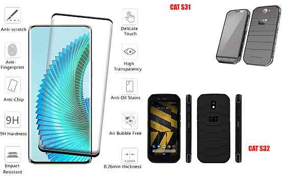 Защитное стекло HyperGlass Pro для CAT S31, CAT S32 – максимальная чувствительность и защита Киев