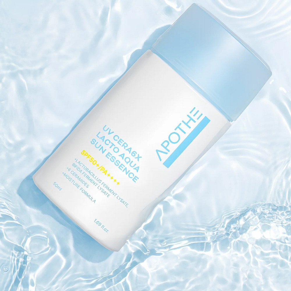 Солнцезащитная эссенция UV Cera 6X Lacto Aqua Sun Essence APOTHE 50 мл Киев - изображение 6