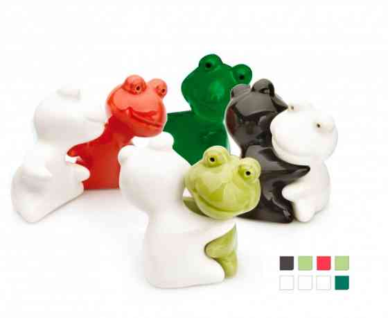 Сільничка перечниця "Жаба" / біла-зелена Рівне