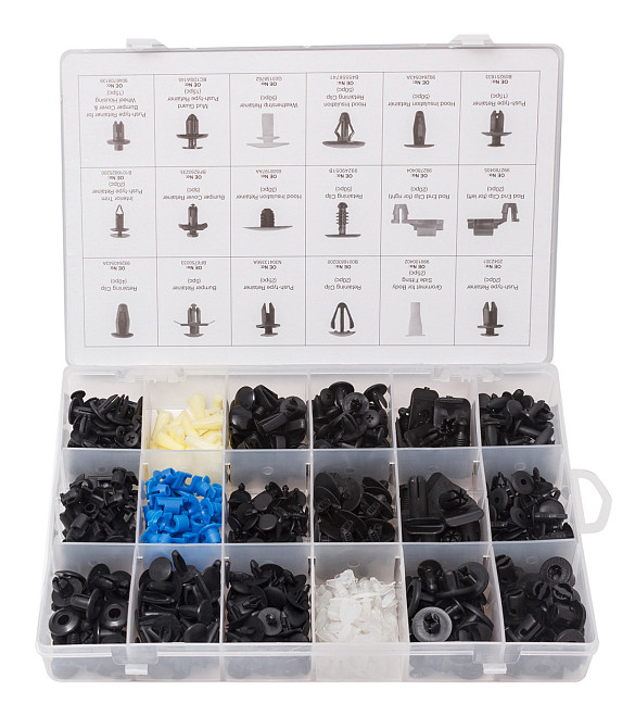 Набор клипс 475 предметов (MAZDA), пластиковом органайзере Forsage F-01Z0227 Одесса - изображение 1