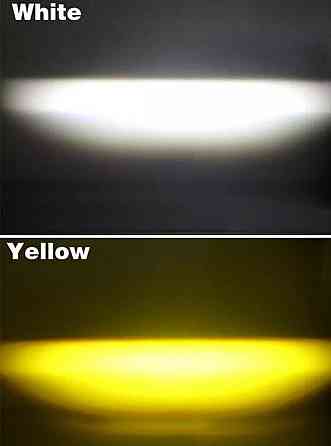 Світлодіодна фара StarLight HP-GZD-267-01 ближнє (біле+жовте), універсальна кругла 12/24V Харків