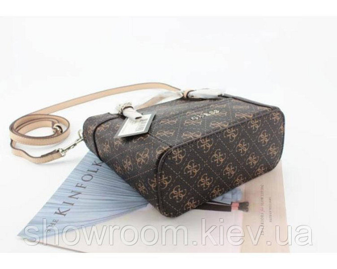 Жіноча сумка Guess (814) brown Київ - фото 6