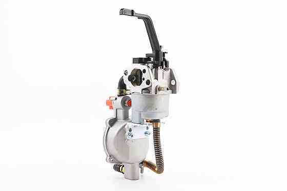 Газовий карбюратор LPG (пропан-бутан) для генераторів 1,6-3кВт (механізм важільний) з перемикачем та краном злива Тип 2 Київ