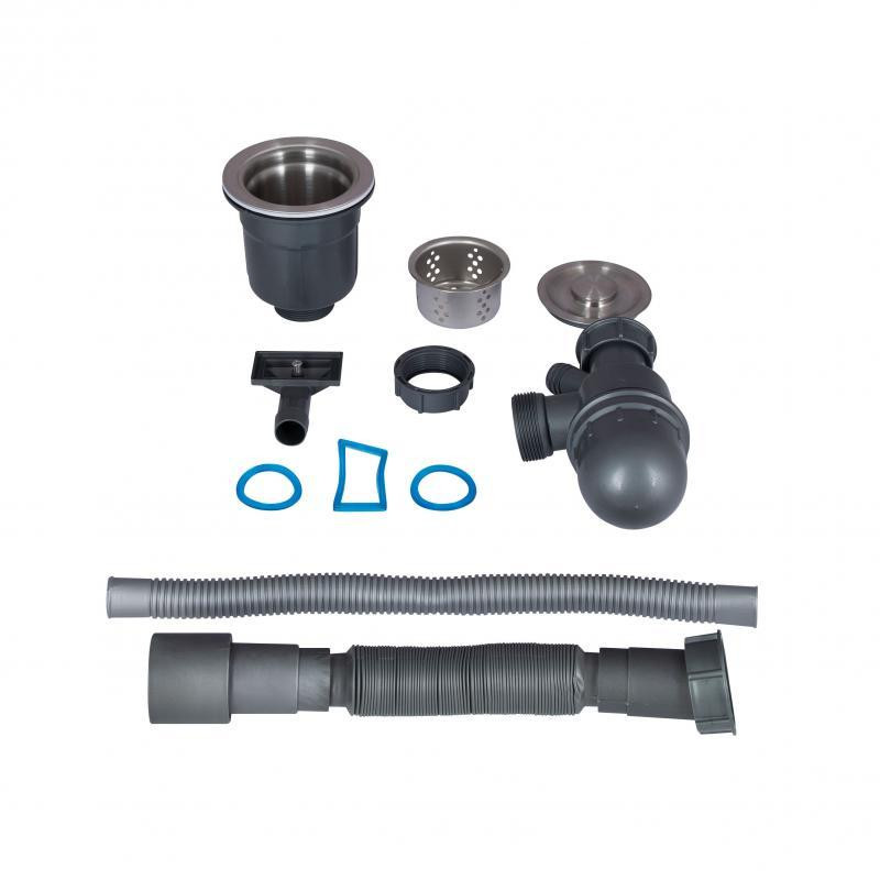 Кухонна мийка з нержавіючої сталі Lidz H60*50B 3.0/0.8 мм Brush Black (LDH6050BPVD3008) Київ - фото 8