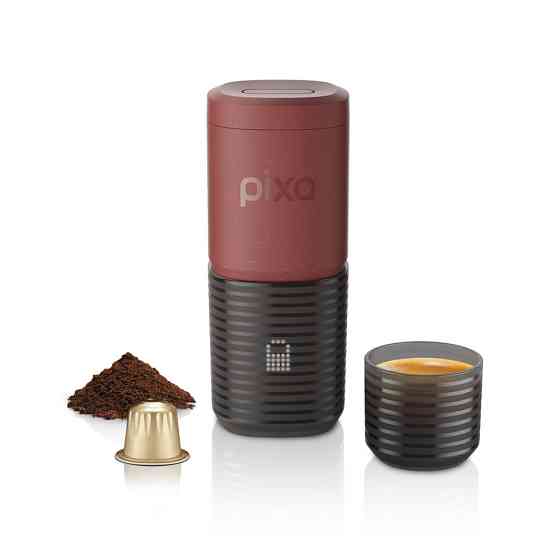 Портативная электрическая эспрессо кофеварка Wacaco Pixapresso для молотого кофе и капсул, красная Киев