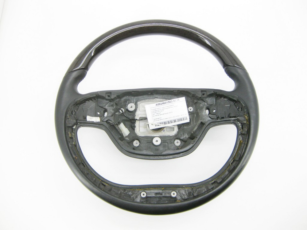Mercedes-Benz  A0024601503 9E38 Рульове колесо - кермо чорне з підігрівом та дерев'яною вставкою S-Class W222 Одесса - изображение 1