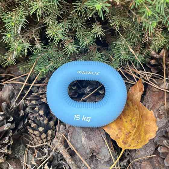 Эспандер кистевой силиконовый PowerPlay PP-4336 Hand Grip Light 15 кг. Голубой Киев