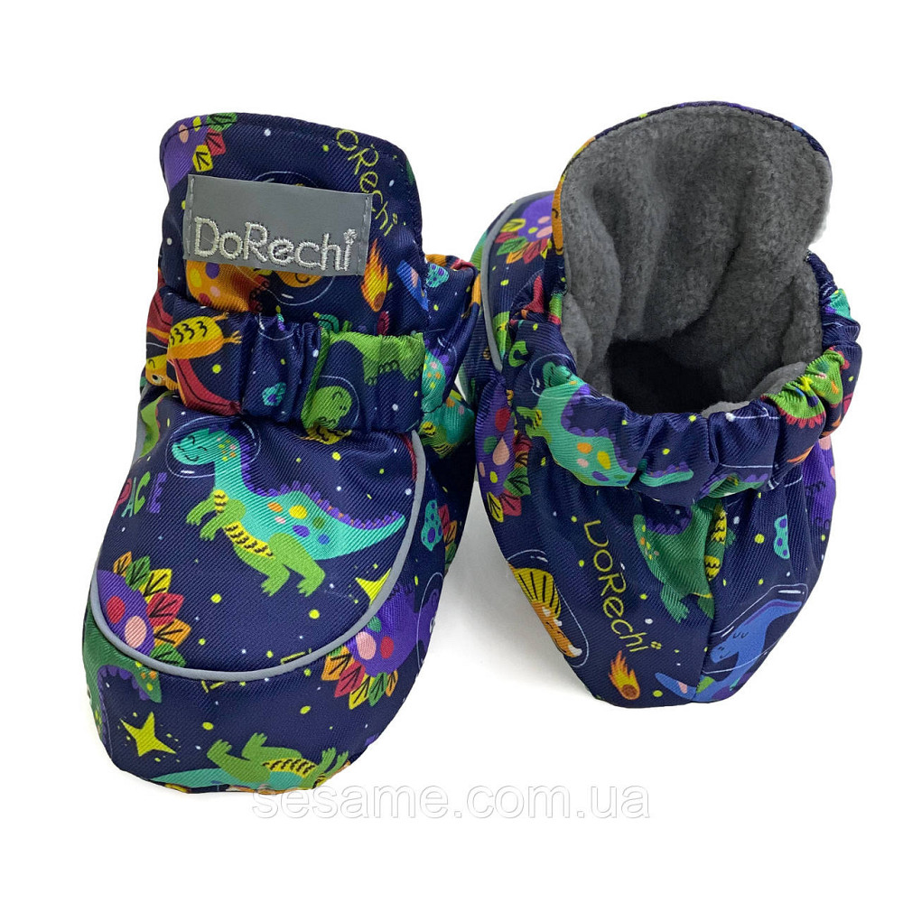 Пинетки Демисезонные Динозавры в космосе 13 см (0-12 м) Харьков - изображение 2