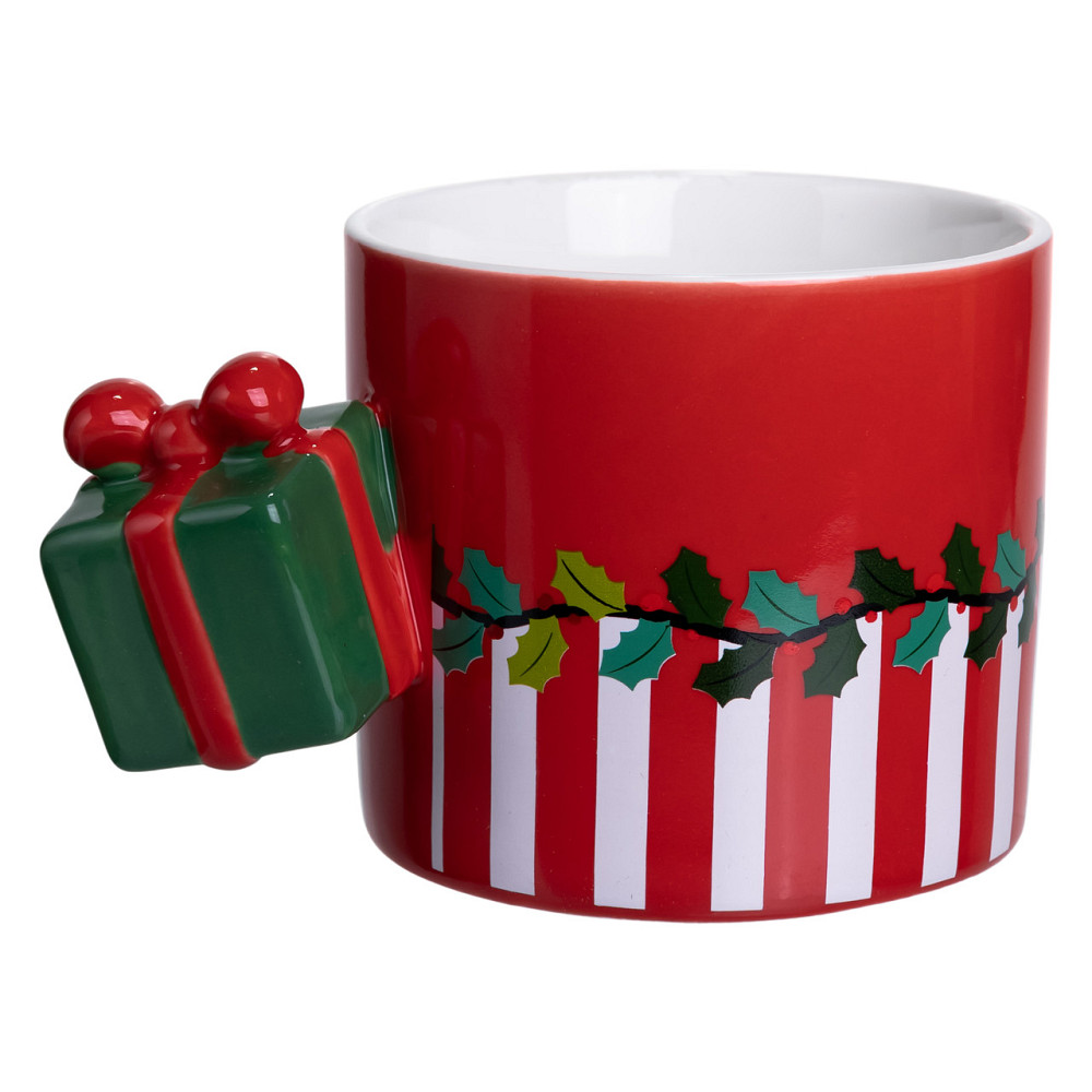 Чашка порцелянова новорічна Merry Christmas 400 (мл) Червона Yiwu FM-CS-49R Коломия - фото 5