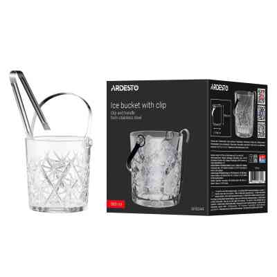 Ведро для льда Ardesto Alba 980мл, скло, прозорий (AR5044) Вінниця