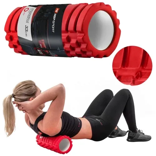 Ролер для крофіту та йоги 33*14 см Hop-Sport A033 червоний Київ - фото 5